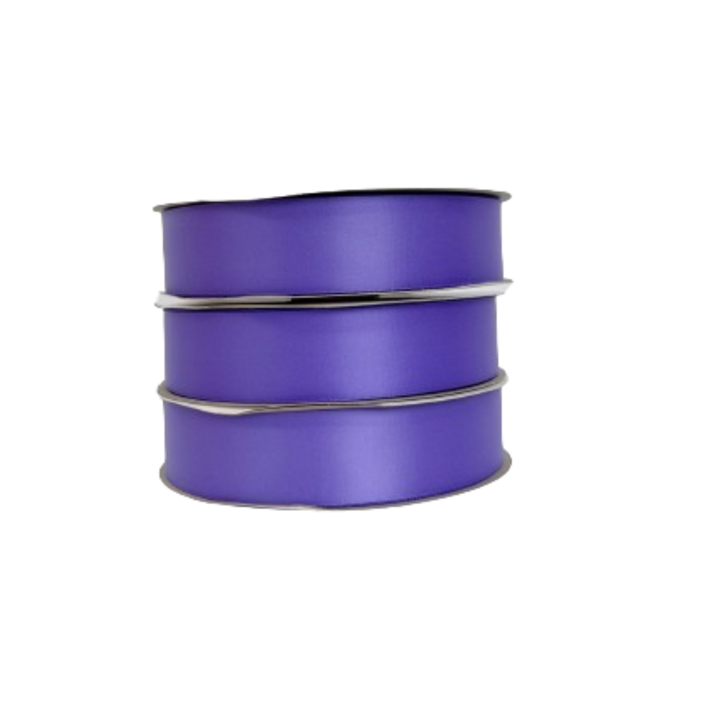 1 1/2" Purple Satin Ribbon Double-face 100 Yds