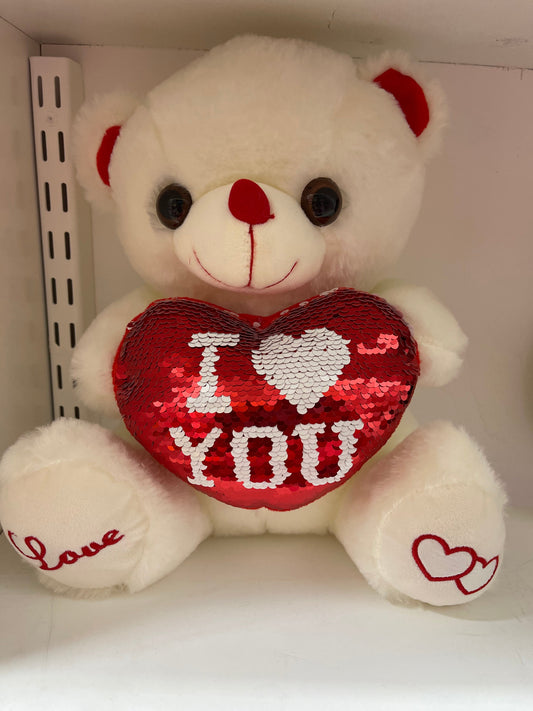 love you plushie bear with light