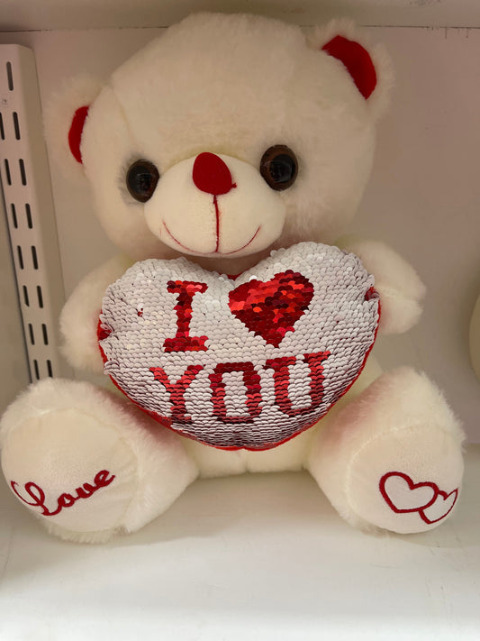 love you plushie bear with light