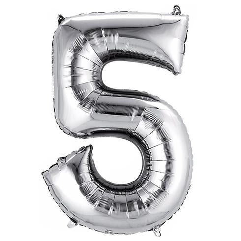 40" Silver Numbers