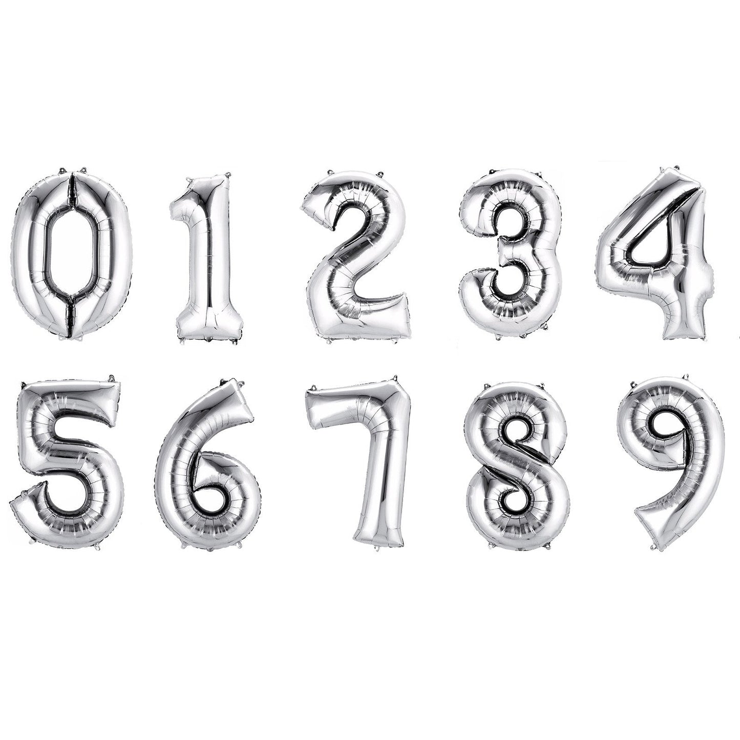 40" Silver Numbers