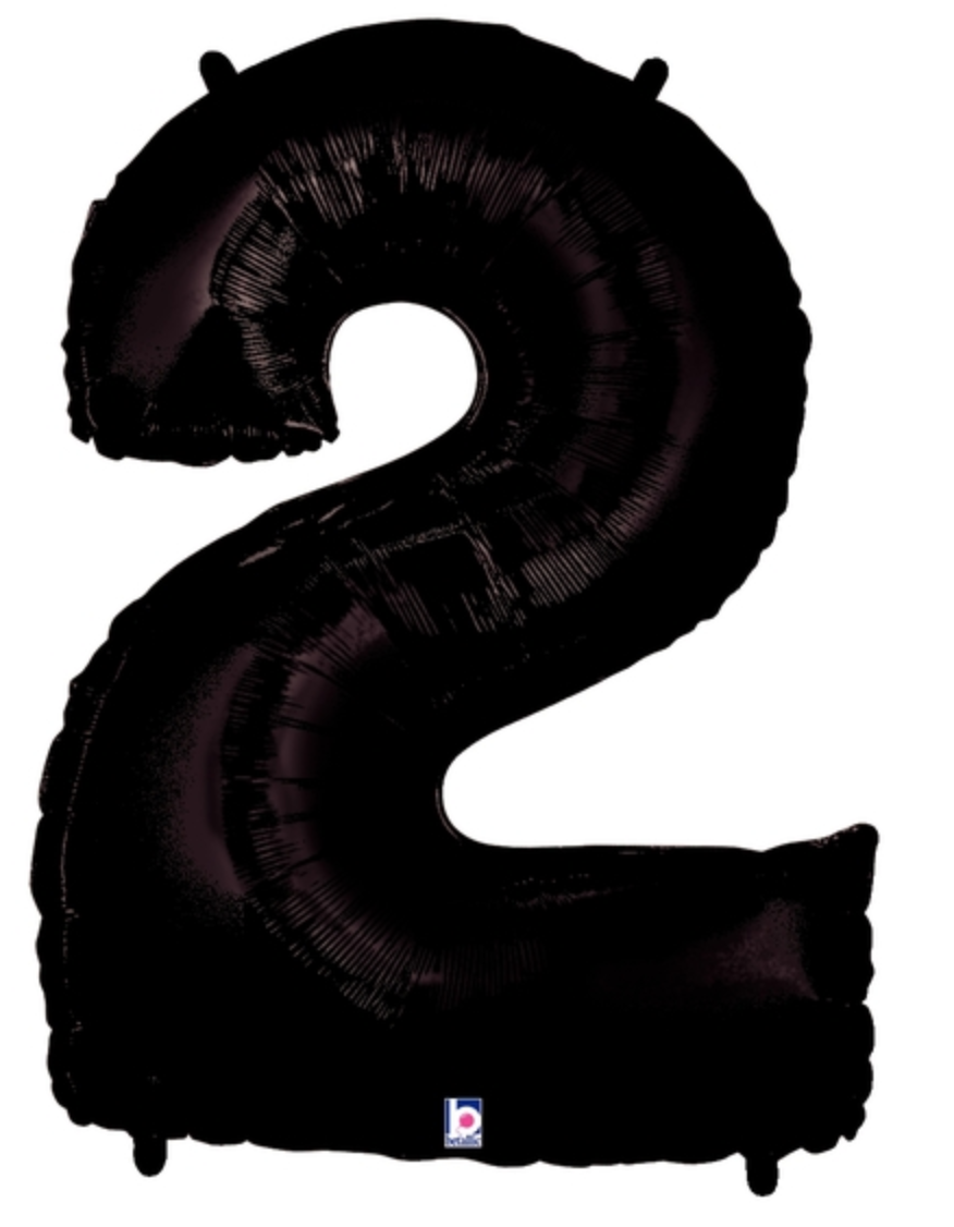 40" Black Numbers