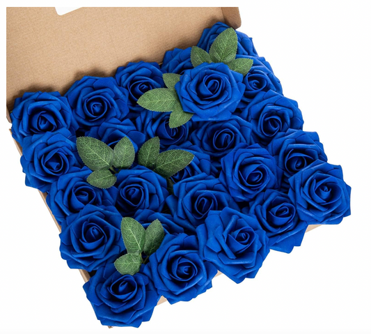 Artificial  foam flowers 25ct