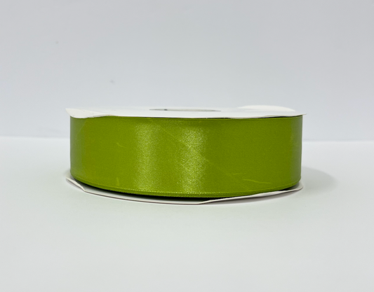1 1/2" Lime Green Ribbon single face Satin 100 Yds