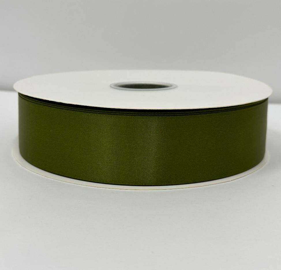 1 1/2" Military Green  Ribbon Double-face 100 Yds