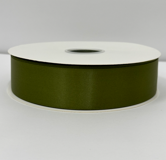 1 1/2" Military Green  Ribbon Double-face 100 Yds