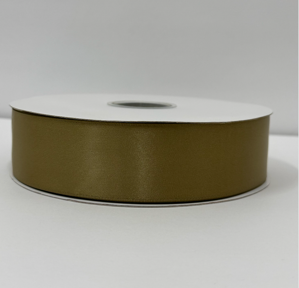 1 1/2" Olive green  Ribbon Double-face 100 Yds