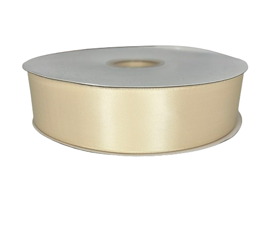 1 1/2" Ivory Ribbon Double-face 100 Yds