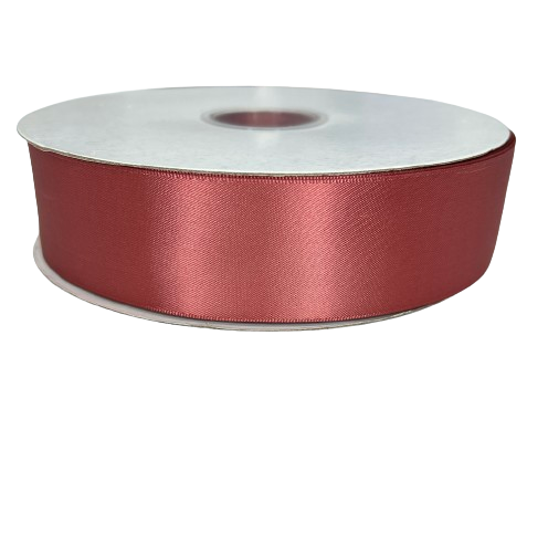 1 1/2" Dusty Rose Satin Ribbon Double-face 100 Yds