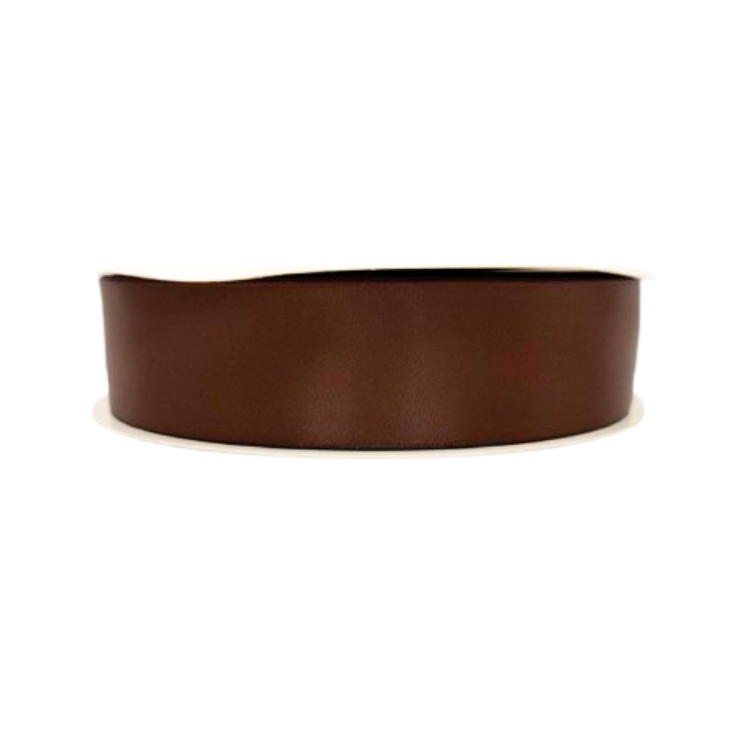 1 1/2" brown  Ribbon Double-face 100 Yds