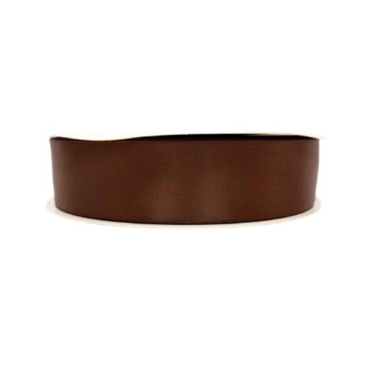 1 1/2" brown  Ribbon Double-face 100 Yds