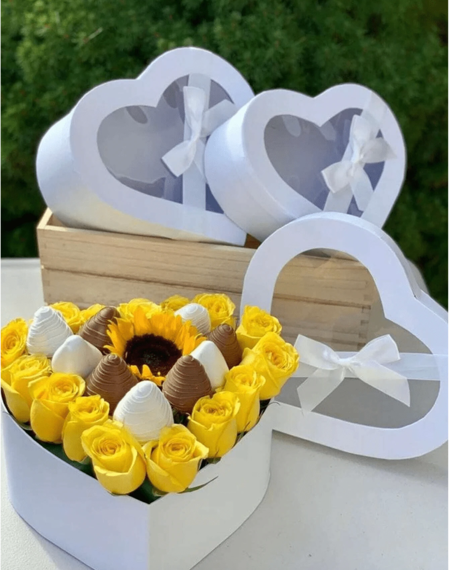 heart bow box