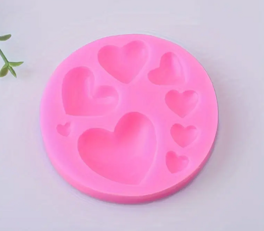 Hearts Silicone Mold