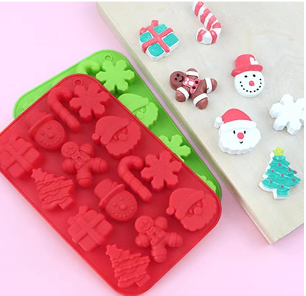 Christmas Set Silicone Mold Red