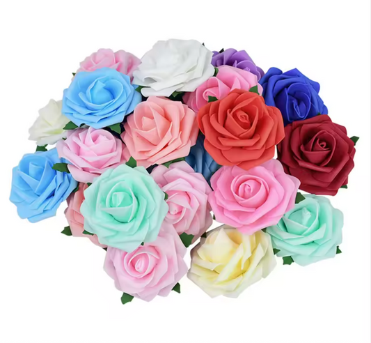 Artificial  foam flowers 25ct