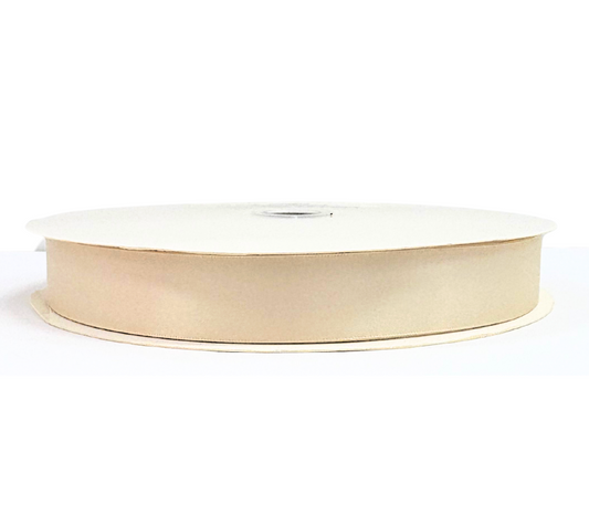 1 inch  Ivory Satin Ribbon Double-face 100 Yds