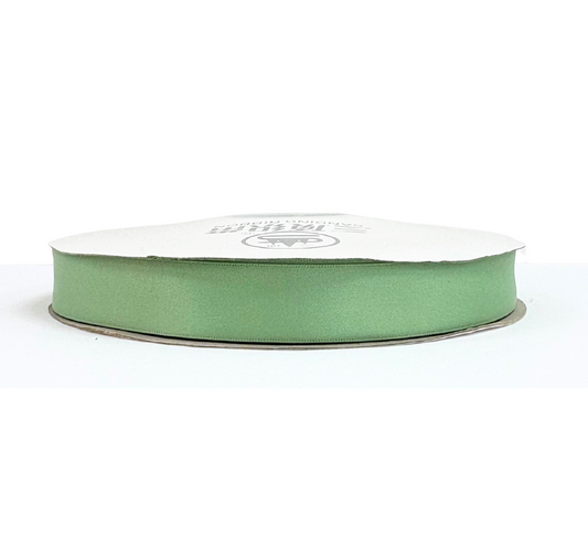 1 inch   Light Green Satin Ribbon Double-face 100 Yds
