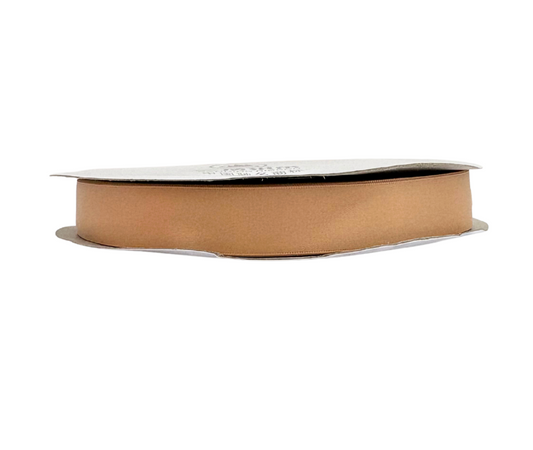 1 inch Latte Satin Ribbon Double-face 100 Yds