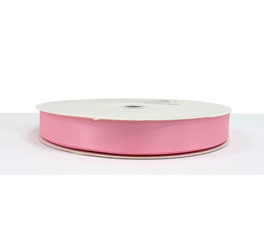 1 inch  Pink Satin Ribbon Double-face 100 Yds