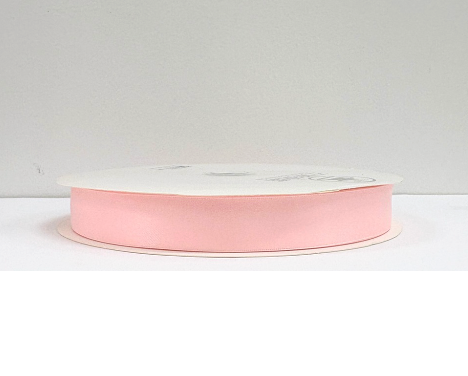 1 inch Baby Pink Satin Ribbon Double-face 100 Yds