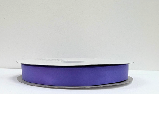 1 inch Soft Purple Satin Ribbon Double-face 100 Yds