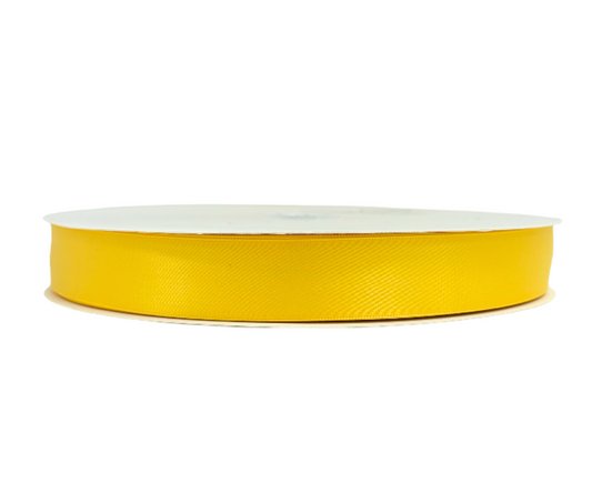 1 inch  Yellow Satin Ribbon Double-face 100 Yds