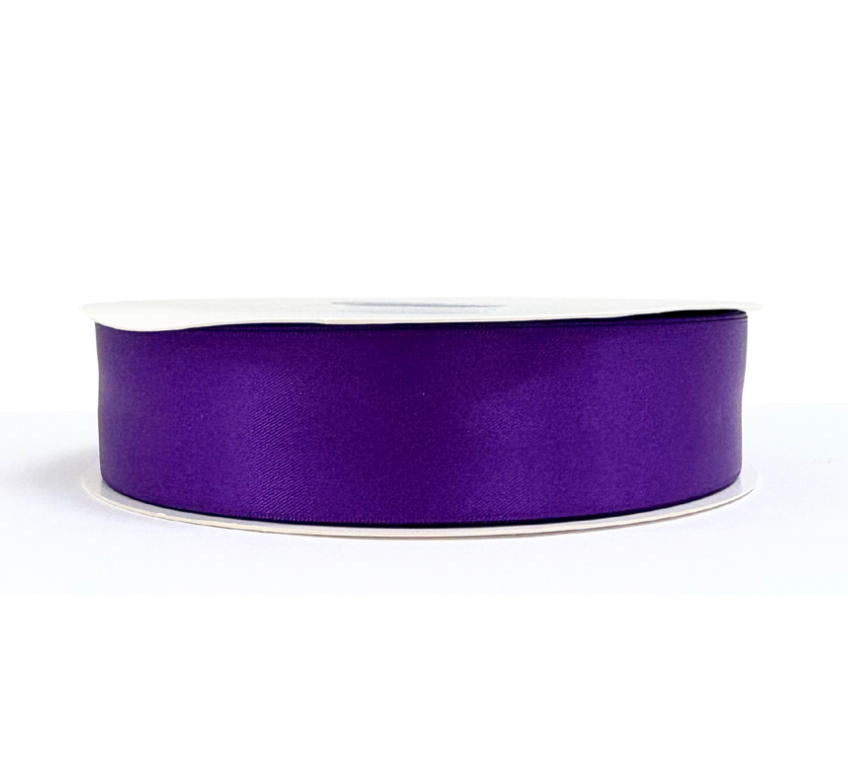 1 1/2" Purple Satin Ribbon Double-face 100 Yds