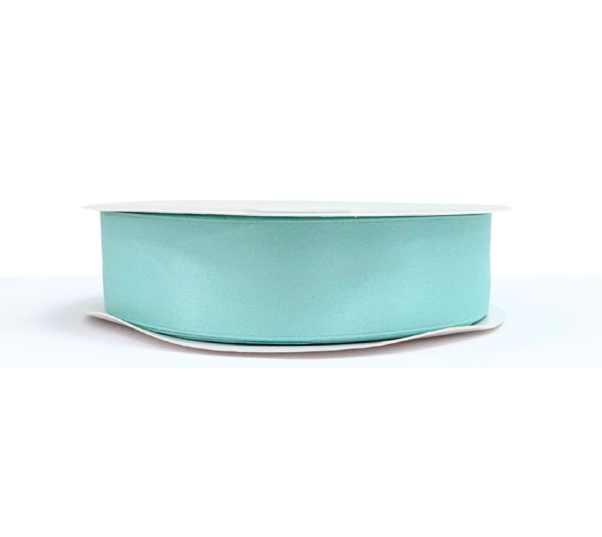 1 1/2" Aquamarine Satin Ribbon Double-face 100 Yds