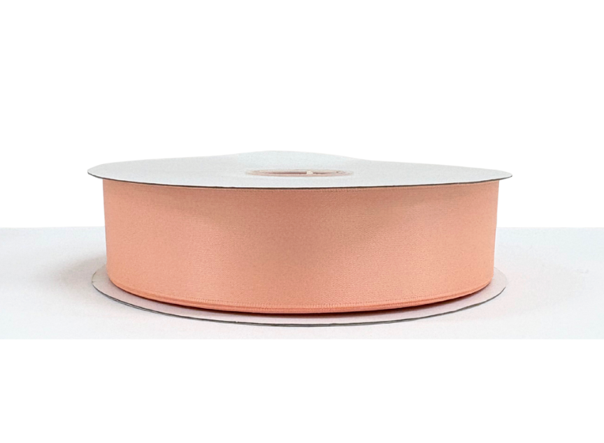 1 1/2" Peach Satin Ribbon Double-face 100 Yds