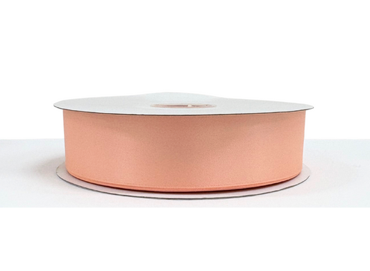 1 1/2" Peach Satin Ribbon Double-face 100 Yds