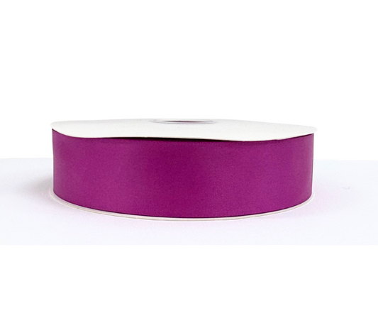 1 1/2"  Orchid Purple Satin Ribbon Double-face 100 Yds