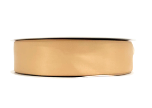 1 1/2"  Light Gold Satin Ribbon Double-face 100 Yds