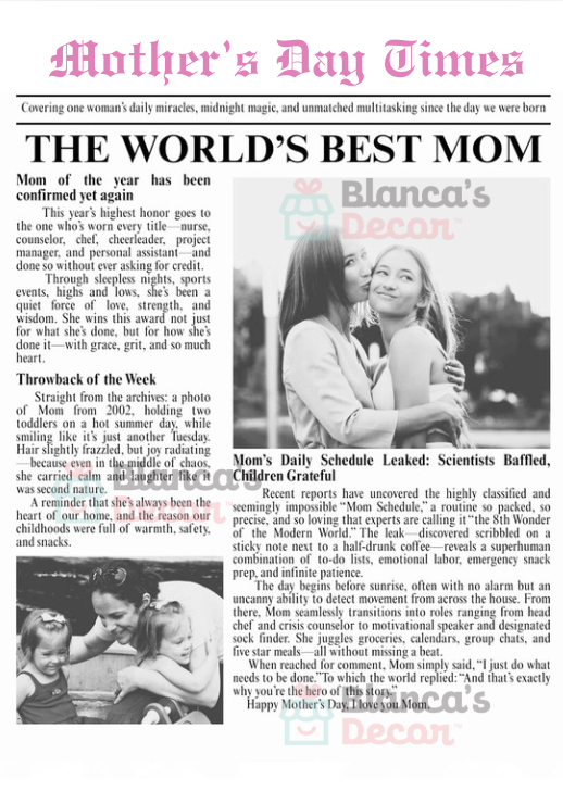 Custom Newspaper Poster