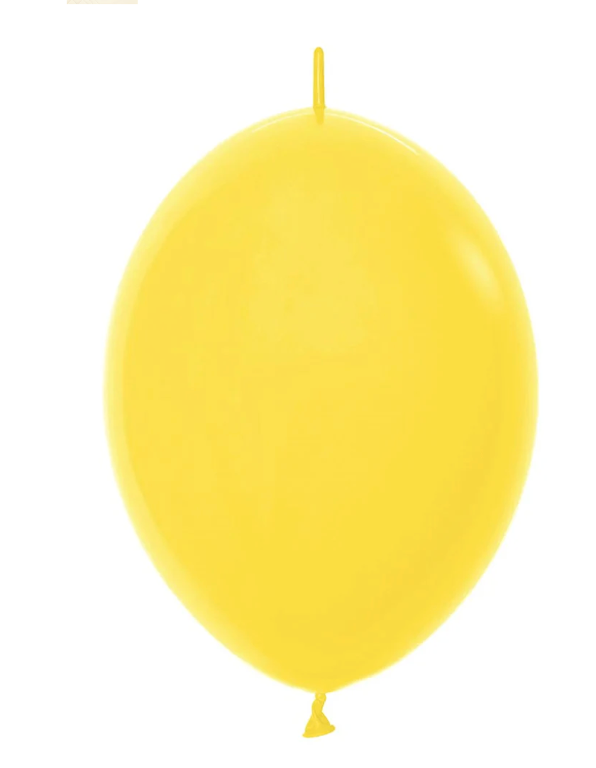 6" Fashion Yellow Link-o-loon Sempertex (50ct)