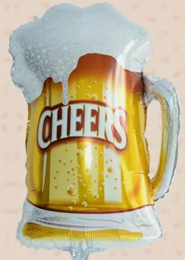 Cheers Beer Mug Foil 35"
