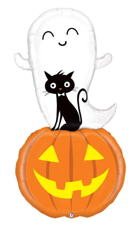 Halloween Ghost Cat Pumpkin Foil 5ft