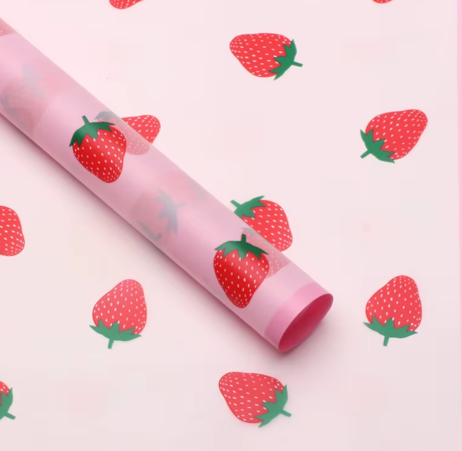 strawberry wrapping paper