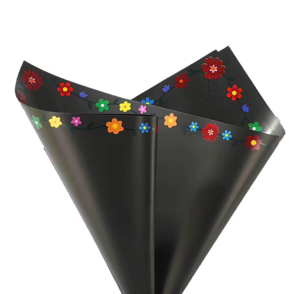 Colorfull flowers wrapping paper