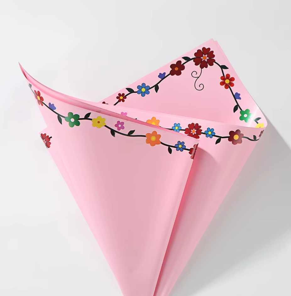 Colorfull flowers wrapping paper