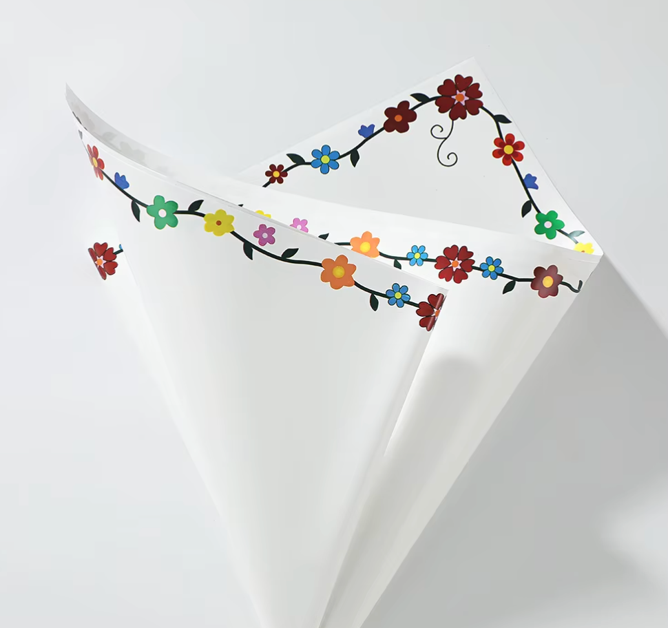 Colorfull flowers wrapping paper