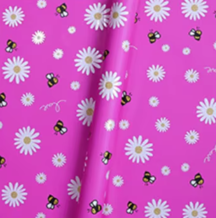 Sunflower and bees Wrapping paper