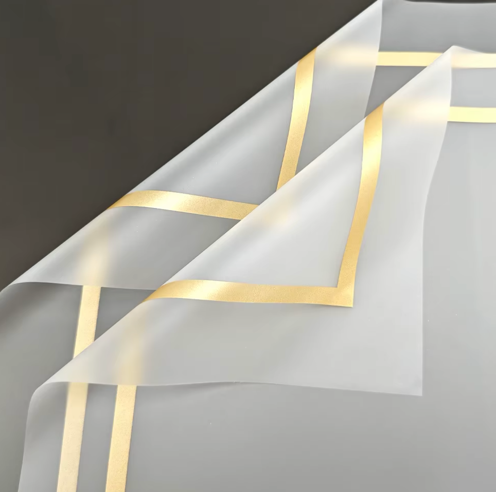 Wrapping korean paper clear with border