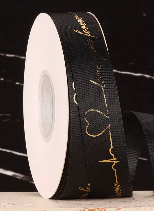 1" Inch ribbon Love you forever 36yds