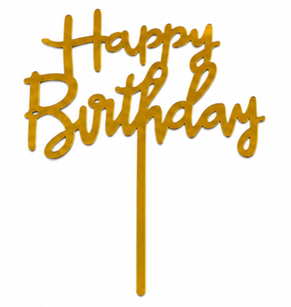 Happy Birthday topper (10ct)
