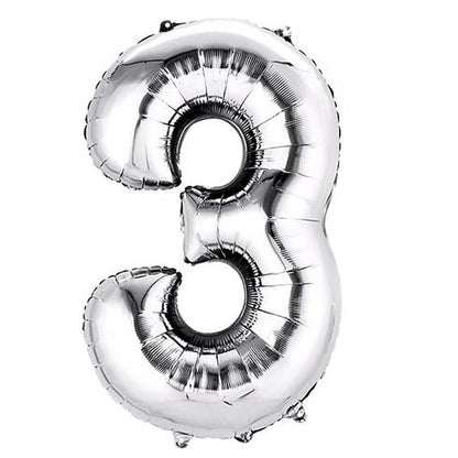 40" Silver Numbers