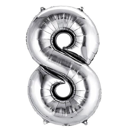 40" Silver Numbers