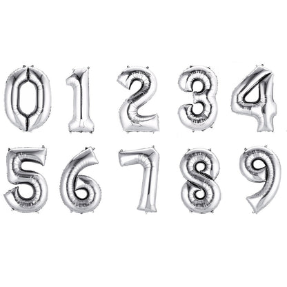40" Silver Numbers
