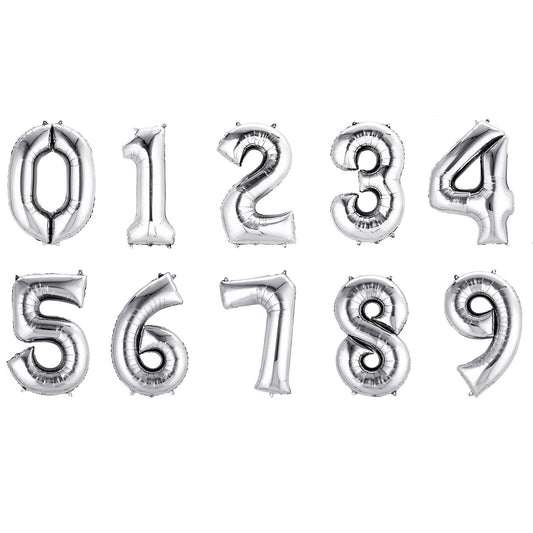 40" Silver Numbers
