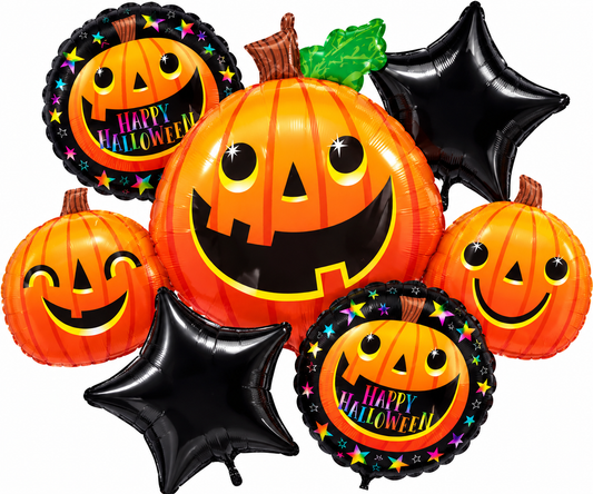 Halloween Pumpkin  foil set 5
