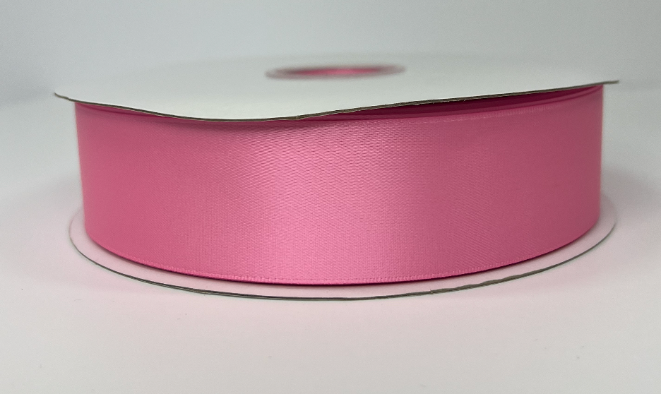 1 1/2"  Bubblegum Pink Satin Ribbon Double-face 100 Yds